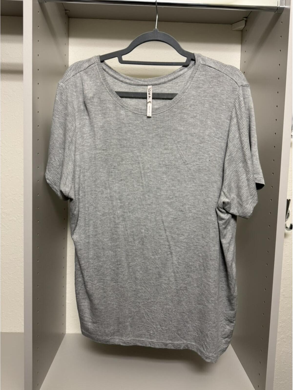 Soma Women's Gray Sleep Set - Short Sleeve Shirt Xxl, Bottom M
